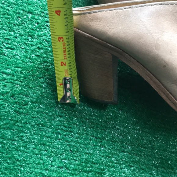 Frye 8.5 Izzy moto open toe mule heels - Picture 10 of 11
